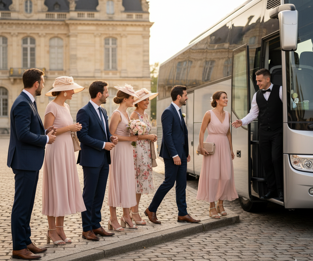 boda familia bus